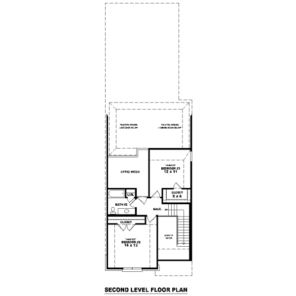 European Floor Plan - Upper Floor Plan #81-13639