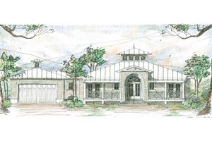 Beach Exterior - Front Elevation Plan #426-14