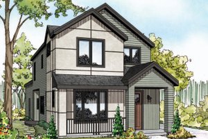 Contemporary Exterior - Front Elevation Plan #124-1129