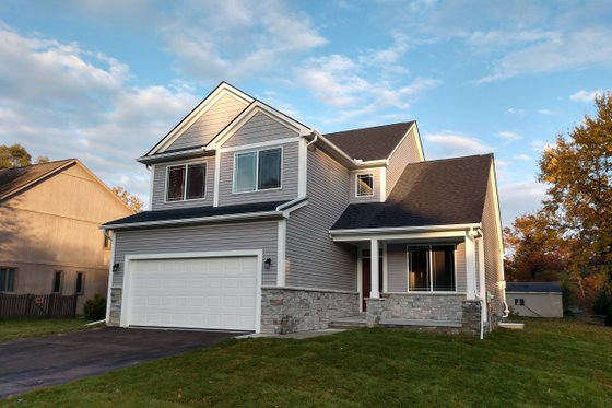 Exterior - Front Elevation 3 for Traditional House Plan #20-2087 - 3 bed, 2.5 bath
