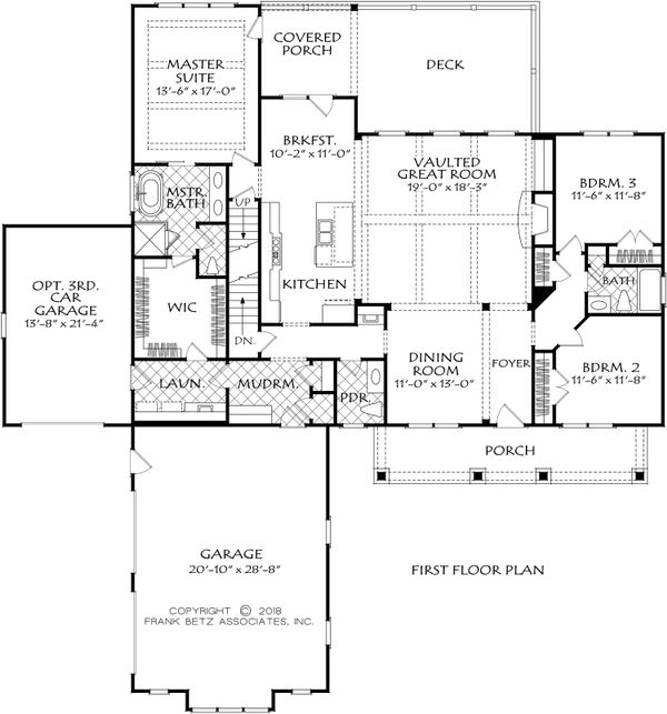 Home Plan - Farmhouse Floor Plan - Main Floor Plan #927-994