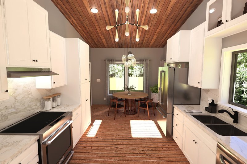 Dream House Plan - Interior - Kitchen 1 for Modern House Plan #44-295 - 2 bed, 1 bath