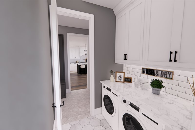 Dream House Plan - Interior - Laundry for Traditional House Plan #51-1323 - 4 bed, 3 bath
