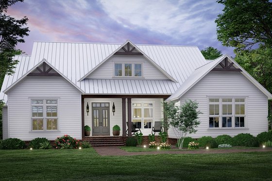 Exterior - Front Elevation 3 for Traditional House Plan #1081-1 - 3 bed, 2.5 bath