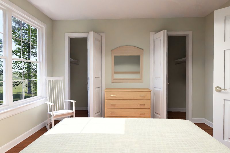 Home Plan - Interior - Master Bedroom 1 for Modern House Plan #513-2488 - 2 bed, 2.5 bath