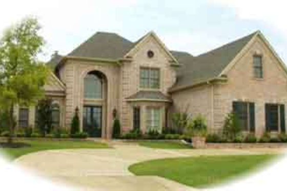 Exterior - Front Elevation for European House Plan #81-636 - 3 bed, 4 bath