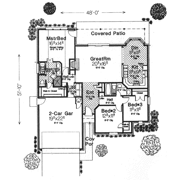 European Floor Plan - Main Floor Plan #310-570