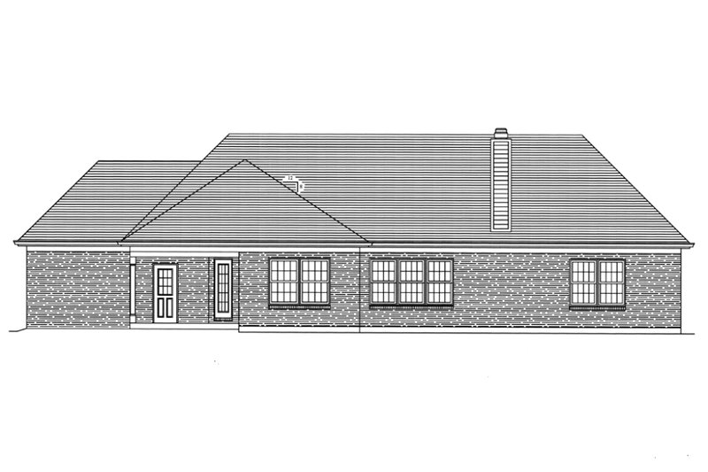 Dream House Plan - Exterior - Rear Elevation for Traditional House Plan #46-373 - 3 bed, 2 bath