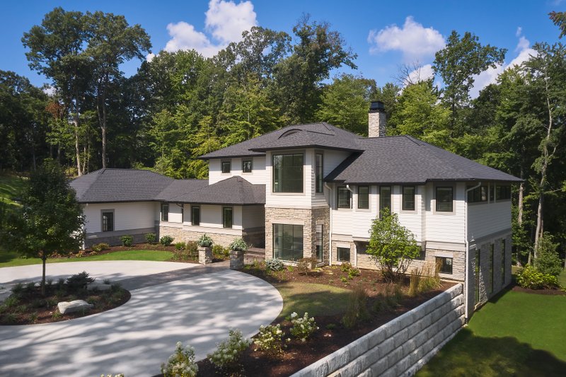 Architectural House Design - Exterior - Front Elevation 3 for Modern House Plan #928-395 - 4 bed, 4.5 bath