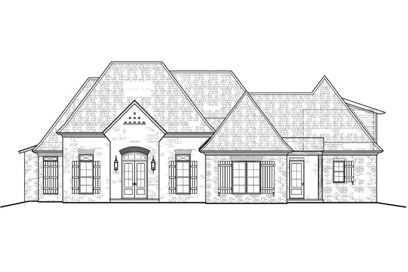 House Plan Design - Exterior - Front Elevation 3 for European House Plan #1081-47 - 4 bed, 3 bath