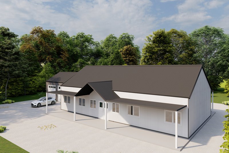 Home Plan - Barndominium Exterior - Front Elevation Plan #1107-12