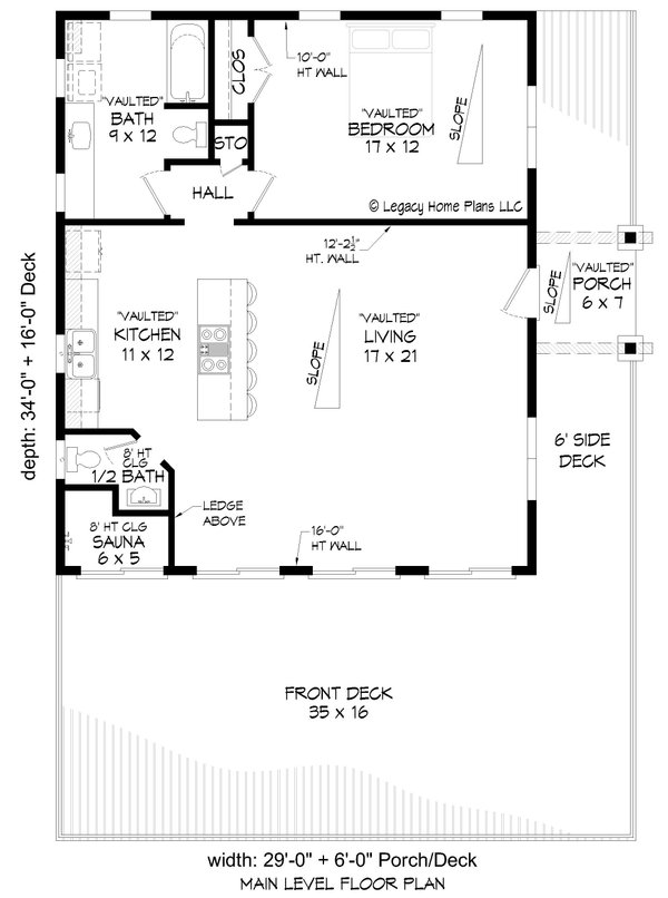 Home Plan - Modern Floor Plan - Main Floor Plan #932-730