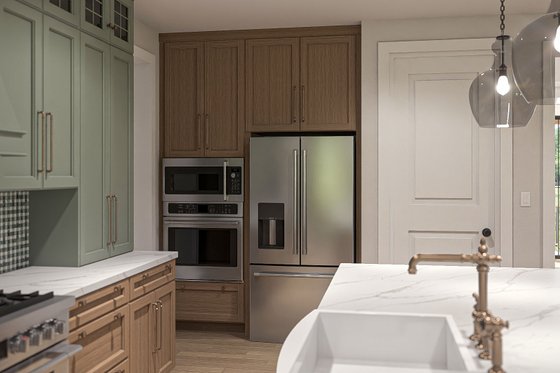 Interior - Kitchen 2 for Farmhouse House Plan #455-682 - 4 bed, 4.5 bath