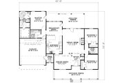Traditional Style House Plan - 3 Beds 2 Baths 1806 Sq/Ft Plan #17-1160 