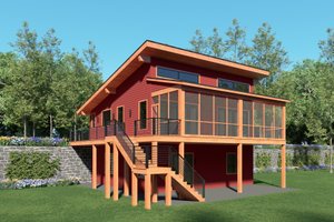 House Plan Design - Country Exterior - Front Elevation Plan #932-1386