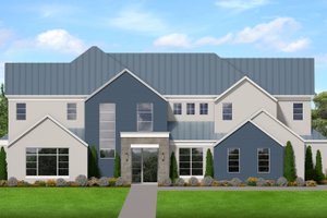 Contemporary Exterior - Front Elevation Plan #1058-229