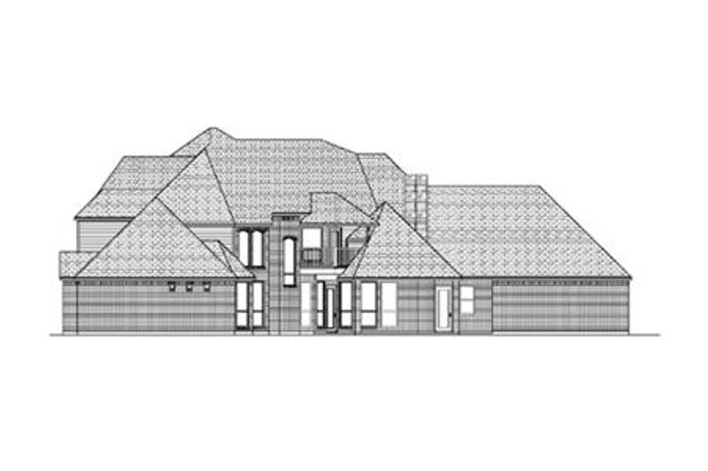 Dream House Plan - Exterior - Rear Elevation for European House Plan #84-429 - 5 bed, 4 bath