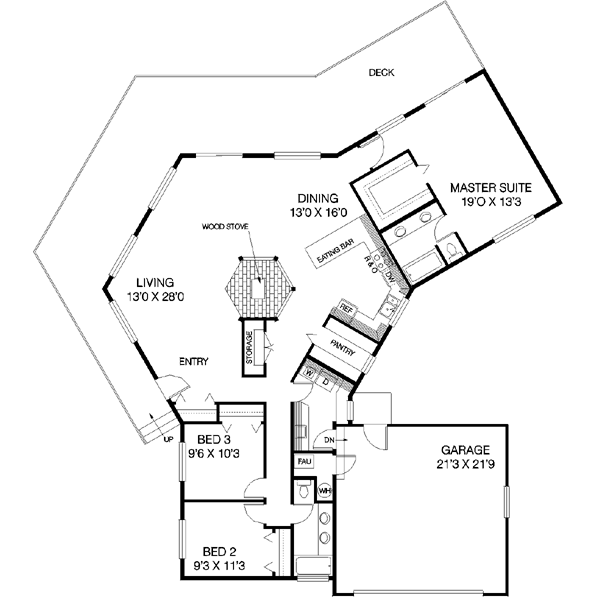 Dream House Plan - Floor Plan - Main Floor Plan #60-138