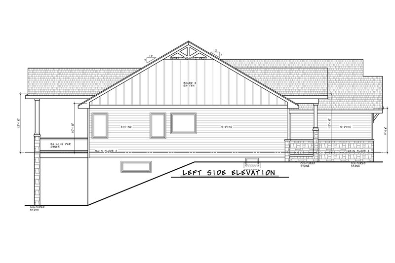 Dream House Plan - Exterior - Other Elevation for Craftsman House Plan #20-2499 - 4 bed, 3 bath