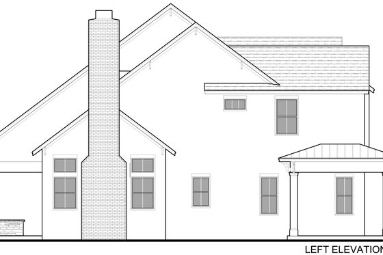 Exterior - Other Elevation 1 for Traditional House Plan #1058-218 - 4 bed, 4 bath