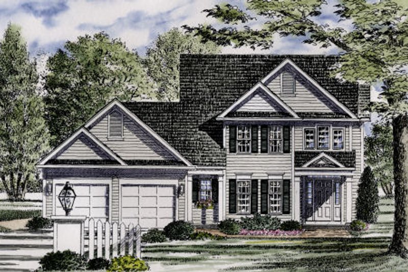 Colonial Style House Plan - 3 Beds 2.5 Baths 1816 Sq/Ft Plan #316-121