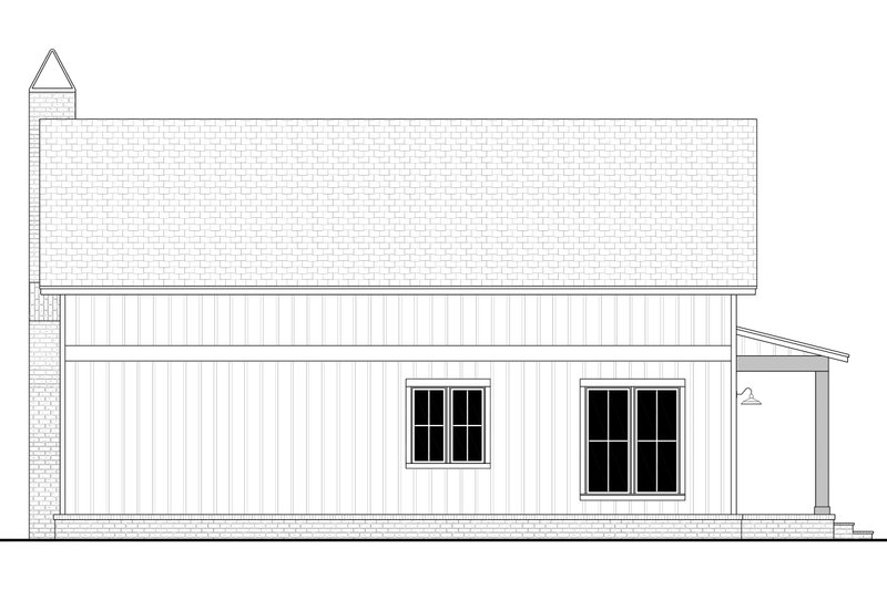 Architectural House Design - Exterior - Rear Elevation for Barndominium House Plan #430-376 - 2 bed, 2 bath