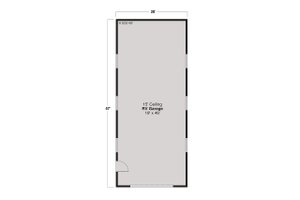 Floor Plan - Main Floor for Traditional House Plan #124-1417, 0 bath