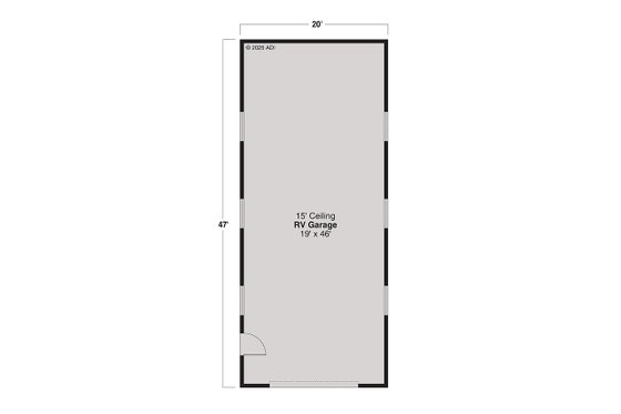 Floor Plan - Main Floor for Traditional House Plan #124-1417, 0 bath