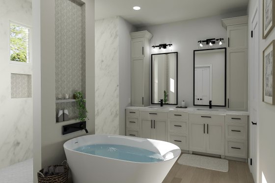 Interior - Master Bathroom for Modern House Plan #406-9672 - 3 bed, 2.5 bath