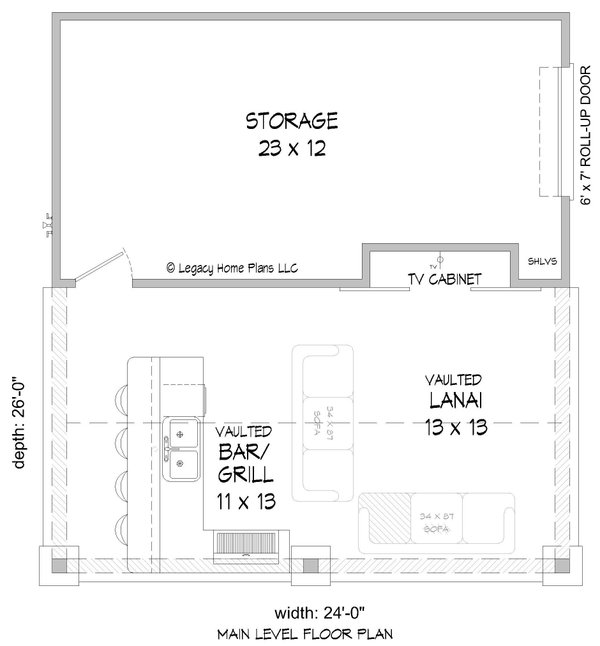 Home Plan - Traditional Floor Plan - Main Floor Plan #932-589