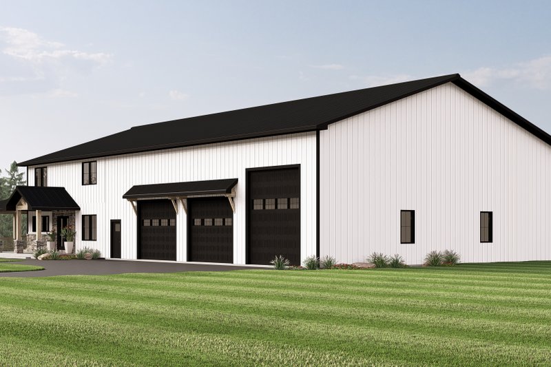 Architectural House Design - Exterior - Other Elevation for Barndominium House Plan #1064-375 - 5 bed, 6 bath