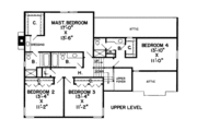 European Style House Plan - 4 Beds 3.5 Baths 2631 Sq/Ft Plan #312-771 