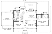 Southern Style House Plan - 4 Beds 2.5 Baths 2451 Sq/Ft Plan #3-206 