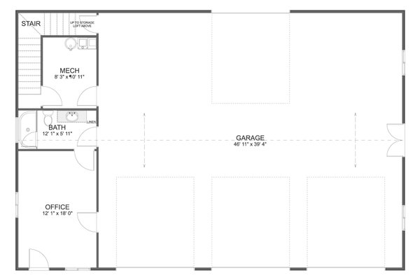 Architectural House Design - Traditional Floor Plan - Main Floor Plan #1060-274
