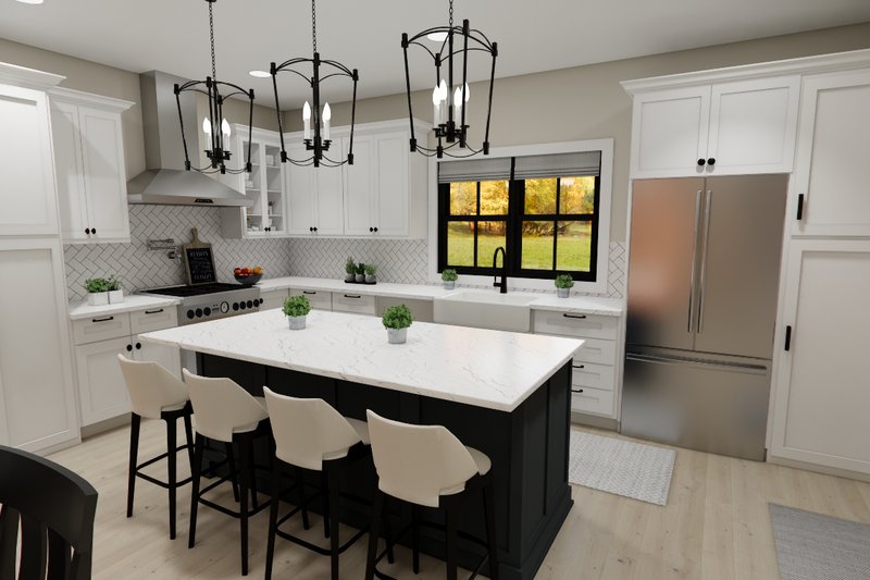 House Design - Interior - Kitchen 1 for Farmhouse House Plan #51-1389 - 3 bed, 2.5 bath
