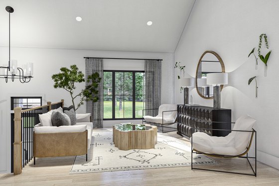 Interior - Family Room 2 for Traditional House Plan #455-386 - 3 bed, 2.5 bath