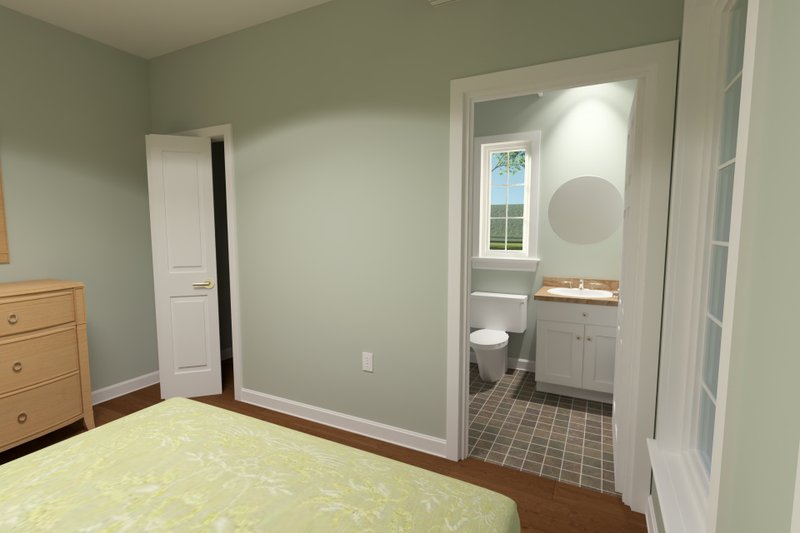 Architectural House Design - Interior - Bedroom for Cottage House Plan #513-2417 - 1 bed, 1 bath