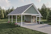 Modern Style House Plan - 0 Beds 0 Baths 645 Sq/Ft Plan #455-579 Exterior 