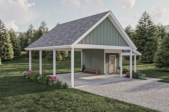 Exterior - Other Elevation for Modern House Plan #455-579, 0 bath