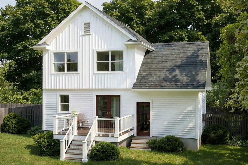 House Plan Design - Exterior - Rear Elevation for Farmhouse House Plan #79-271 - 3 bed, 2.5 bath
