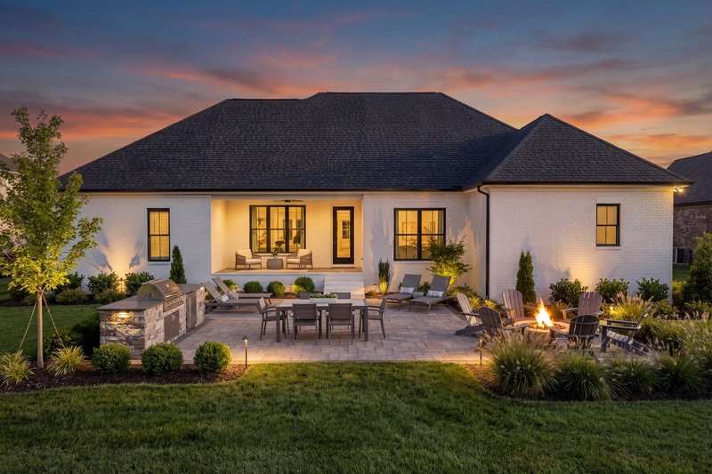 House Blueprint - Exterior - Rear Elevation for Farmhouse House Plan #430-425 - 4 bed, 2 bath