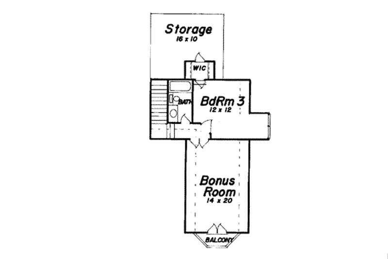 House Plan Design - Floor Plan - Upper Floor for European House Plan #52-120 - 3 bed, 3.5 bath