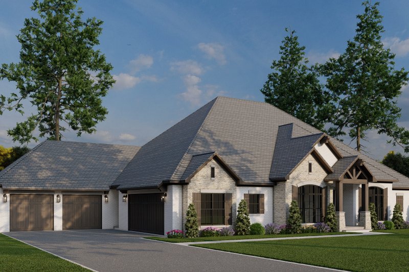 House Plan Design - Exterior - Front Elevation 1 for Craftsman House Plan #17-2609 - 5 bed, 3.5 bath