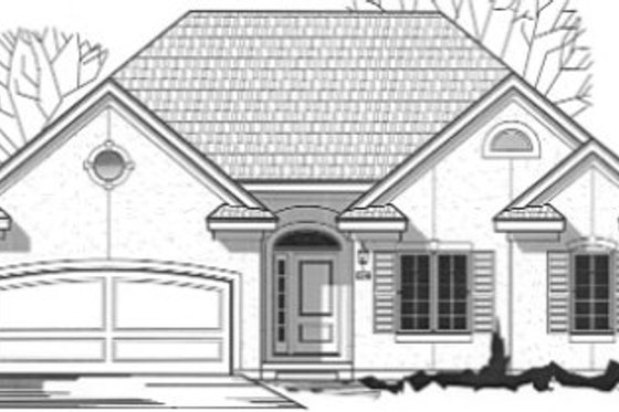 Exterior - Front Elevation for Traditional House Plan #67-781 - 3 bed, 2 bath