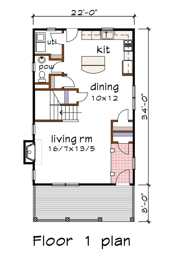 Dream House Plan - Southern Floor Plan - Main Floor Plan #79-199