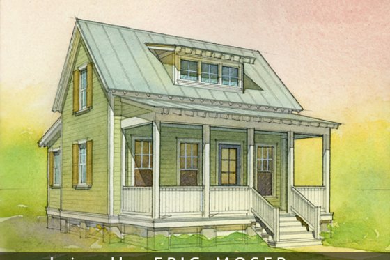 Katrina Cottage Country House, front elevation