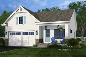 Farmhouse Exterior - Front Elevation Plan #51-1332