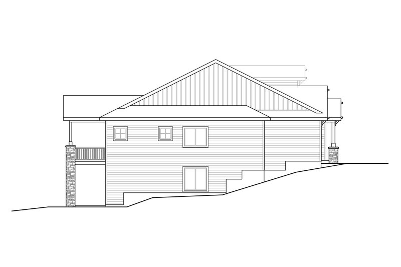 Dream House Plan - Exterior - Other Elevation for Craftsman House Plan #124-1164 - 3 bed, 2.5 bath