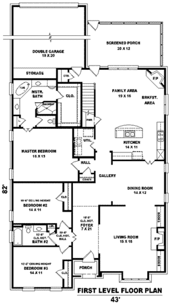 European Floor Plan - Main Floor Plan #81-1224