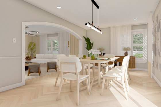 Interior - Dining Room for Traditional House Plan #1060-17 - 7 bed, 4 bath